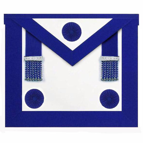 Riaz Impex Masonic Aprons Master Mason Blue Lodge Apron – Royal Blue & Rosettes