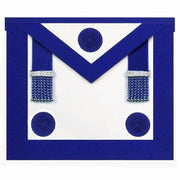 Master Mason Blue Lodge Apron – Royal Blue & Rosettes