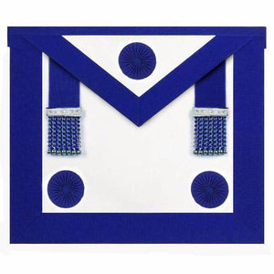 Riaz Impex Masonic Aprons Master Mason Blue Lodge Apron – Royal Blue & Rosettes