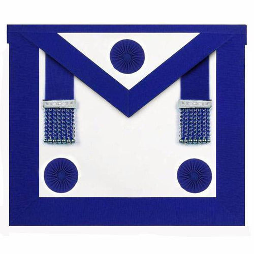 Riaz Impex Masonic Aprons Master Mason Blue Lodge Apron – Royal Blue & Rosettes