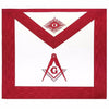 Master Mason Blue Lodge Apron – White & Red Moire