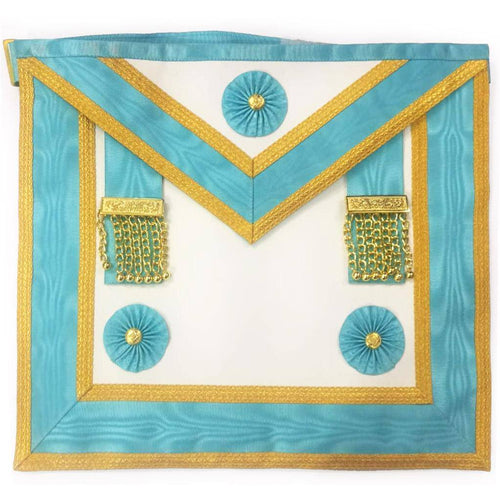 Riaz Impex Masonic Aprons Master Mason Blue Lodge Canada Regulation Apron – Sky Blue Moire
