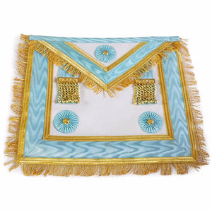 Riaz Impex Masonic Aprons Master Mason Blue Lodge Canada Regulation Apron – Sky Blue with Rosettes