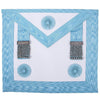 Master Mason Craft Apron – White & Turquoise