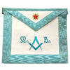 Master Mason French Rite Apron – Sky Blue Silk & Moire