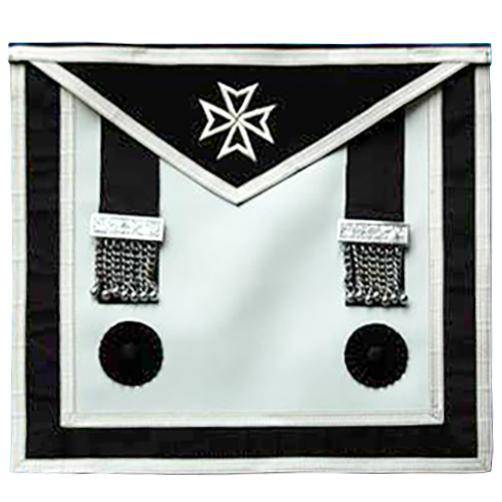 Riaz Impex Masonic Aprons Master Mason Malta Regulation Apron – White Maltese Cross