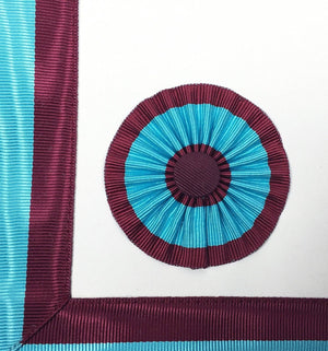 Riaz Impex Masonic Aprons Master Mason Mark Apron – Sky Blue & Maroon