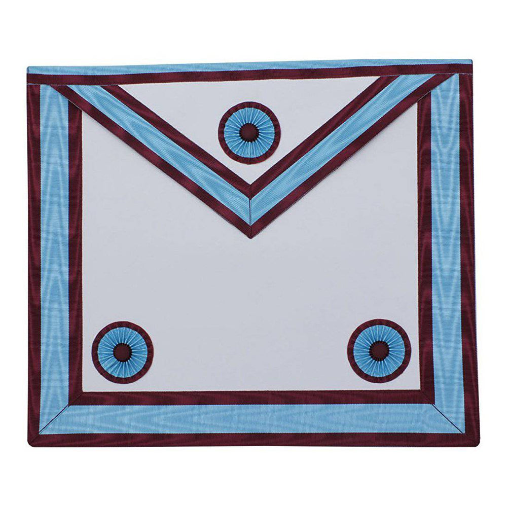 Riaz Impex Masonic Aprons Master Mason Mark Apron – Sky Blue & Maroon