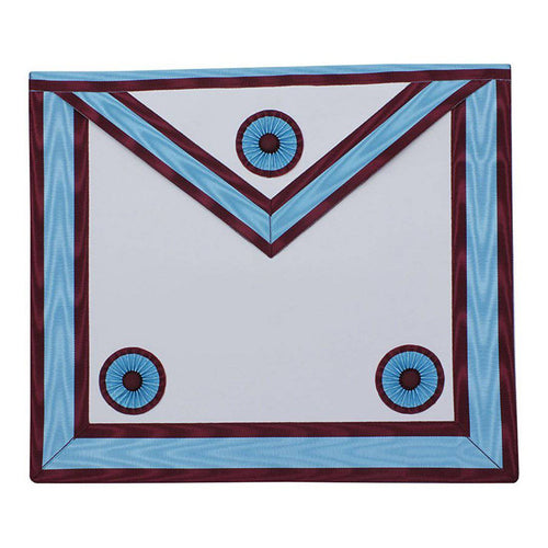 Riaz Impex Masonic Aprons Master Mason Mark Apron – Sky Blue & Maroon