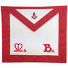 Master Mason Scottish Rite Apron – Red Moire