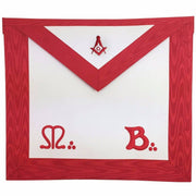 Master Mason Scottish Rite Apron – Red Moire