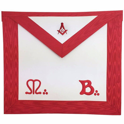 Riaz Impex Masonic Aprons Master Mason Scottish Rite Apron – Red Moire