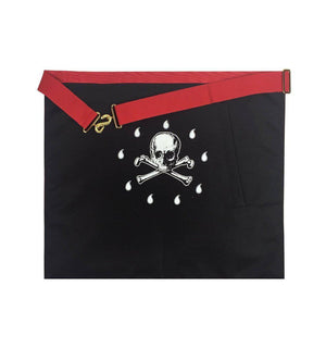Riaz Impex Masonic Aprons Master Mason Scottish Rite Apron – Red Moire Square & Compass