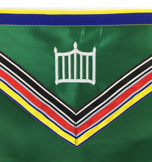 Riaz Impex Masonic Aprons Member Allied Masonic Degrees Apron – Green & Multi Colour