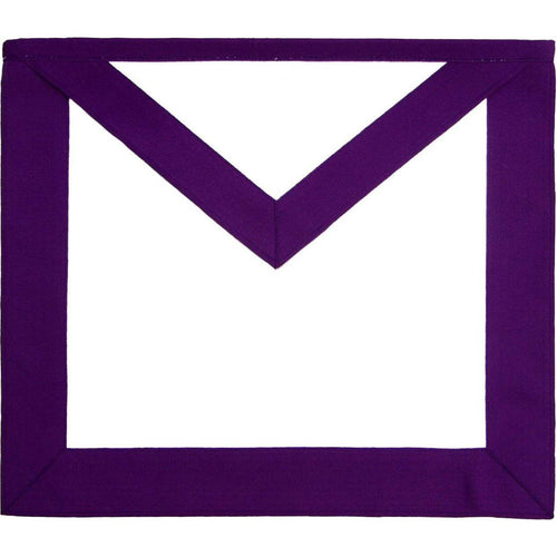 Riaz Impex Masonic Aprons Member Council Apron – Purple & White Grosgrain