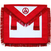 Member Royal Arch Chapter Apron – Red Triple Tau with Fringe Tassels