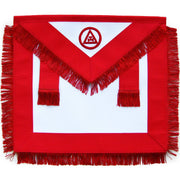 Member Royal Arch Chapter Apron – Red Triple Tau with Fringe Tassels