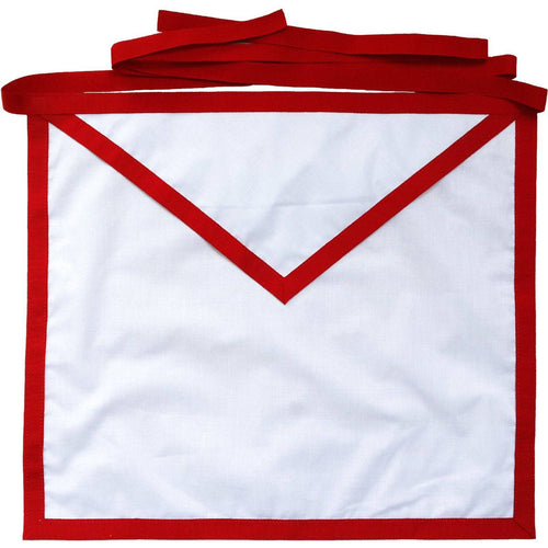 Riaz Impex Masonic Aprons Member Royal Arch Chapter Apron – White with Thin Red