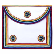 Member Royal Ark Mariner Apron – Multi colour with Three Rosettes