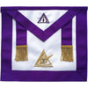 Past Illustrious Master Council Apron – Purple Grosgrain