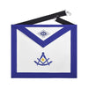 Past Master Blue Lodge Apron – Blue Grosgrain with Gold & Blue Emblem