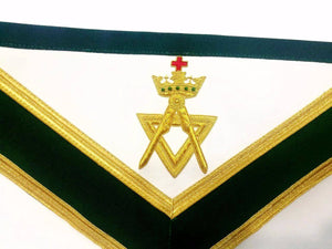 Riaz Impex Masonic Aprons Past Sovereign Master Allied Masonic Degrees Apron – Green Velvet