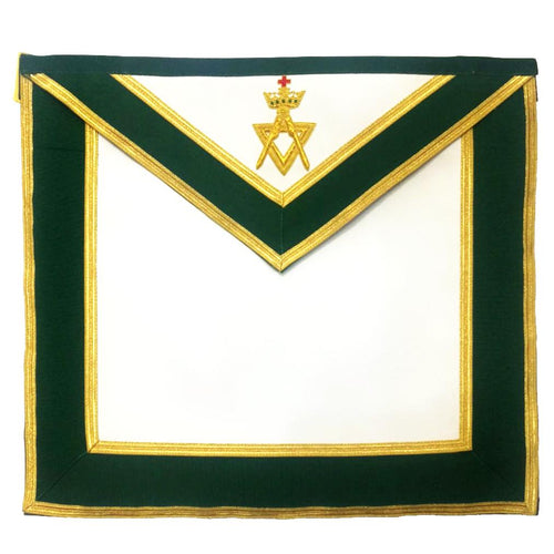 Riaz Impex Masonic Aprons Past Sovereign Master Allied Masonic Degrees Apron – Green Velvet