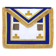 Provincial Craft Apron – Royal Blue with Gold Fringe