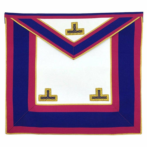 Riaz Impex Masonic Aprons Provincial Mark Apron – Pink & Blue