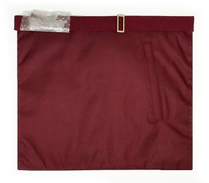 Riaz Impex Masonic Aprons Provincial Steward Craft Apron – Maroon Silver