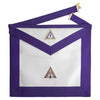 Royal & Select Masters Council Apron – White & Purple Various Materials