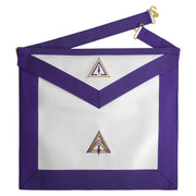 Royal & Select Masters Council Apron – White & Purple Various Materials