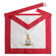 18th Degree Rose Croix Scottish Rite Apron – Red Borders With Colorful Emblem