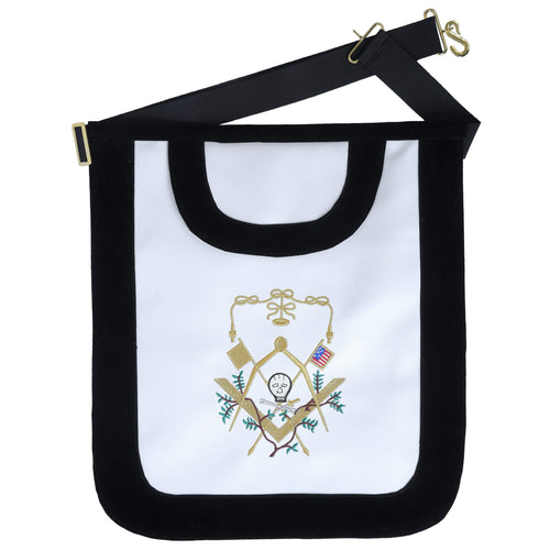 Riaz Impex Masonic Aprons Synthetic Masonic Exclusive Master Mason Apron – George Washington's Replica