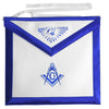 Master Mason Blue Lodge Apron – White Tape Ties