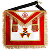 Past High Priest Royal Arch Chapter Apron – Red Velvet with Side Tabs