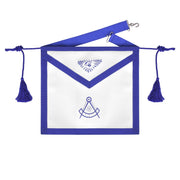 Past Master Blue Lodge Apron – Blue Ribbon With Tassels