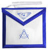 Past Master Blue Lodge Apron – White Tape Ties