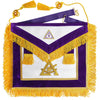 Past Thrice Illustrious Master Royal & Select Masters Council Apron – Purple With Gold Fringe