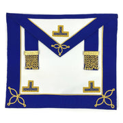 Provincial Craft Apron – White & Royal Blue