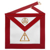 Royal Arch Chapter Apron – Red Velvet With Triple Tau