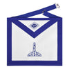 Senior Warden Blue Lodge Officer Apron – Royal Blue With Waist Belt