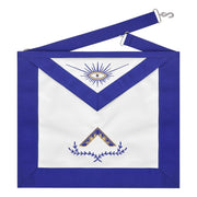 Worshipful Master Blue Lodge Officer Apron – Machine Embroidered Square with Laurel
