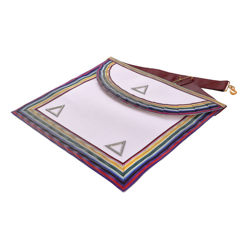Riaz Impex Masonic Aprons WCN & PCN Royal Ark Mariner Apron – Silver & Multi colour