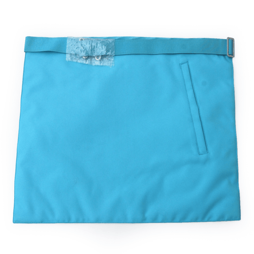 Riaz Impex Masonic Aprons Worshipful Master Craft Apron – White & Turquoise Moire