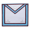Worshipful Master Mark Apron – Sky Blue & Maroon Moire