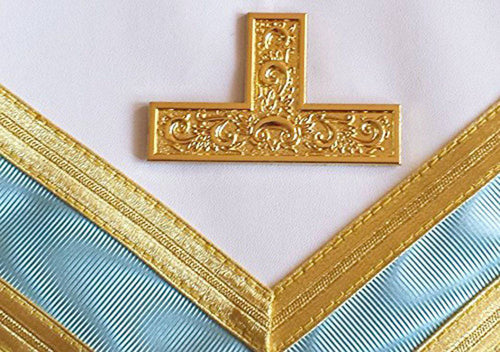 Riaz Impex Masonic Aprons Worshipful Master Past Master Blue Lodge Canada Regulation Apron – Sky Blue Moire