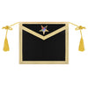 Worthy Patron OES Apron – Purple Velvet With Gold Braid & Tassels