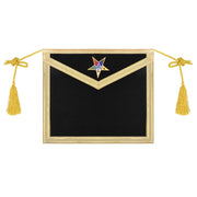 Worthy Patron OES Apron – Purple Velvet With Gold Braid & Tassels