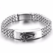 Master Mason Interlaced Stainless Steel Bracelet